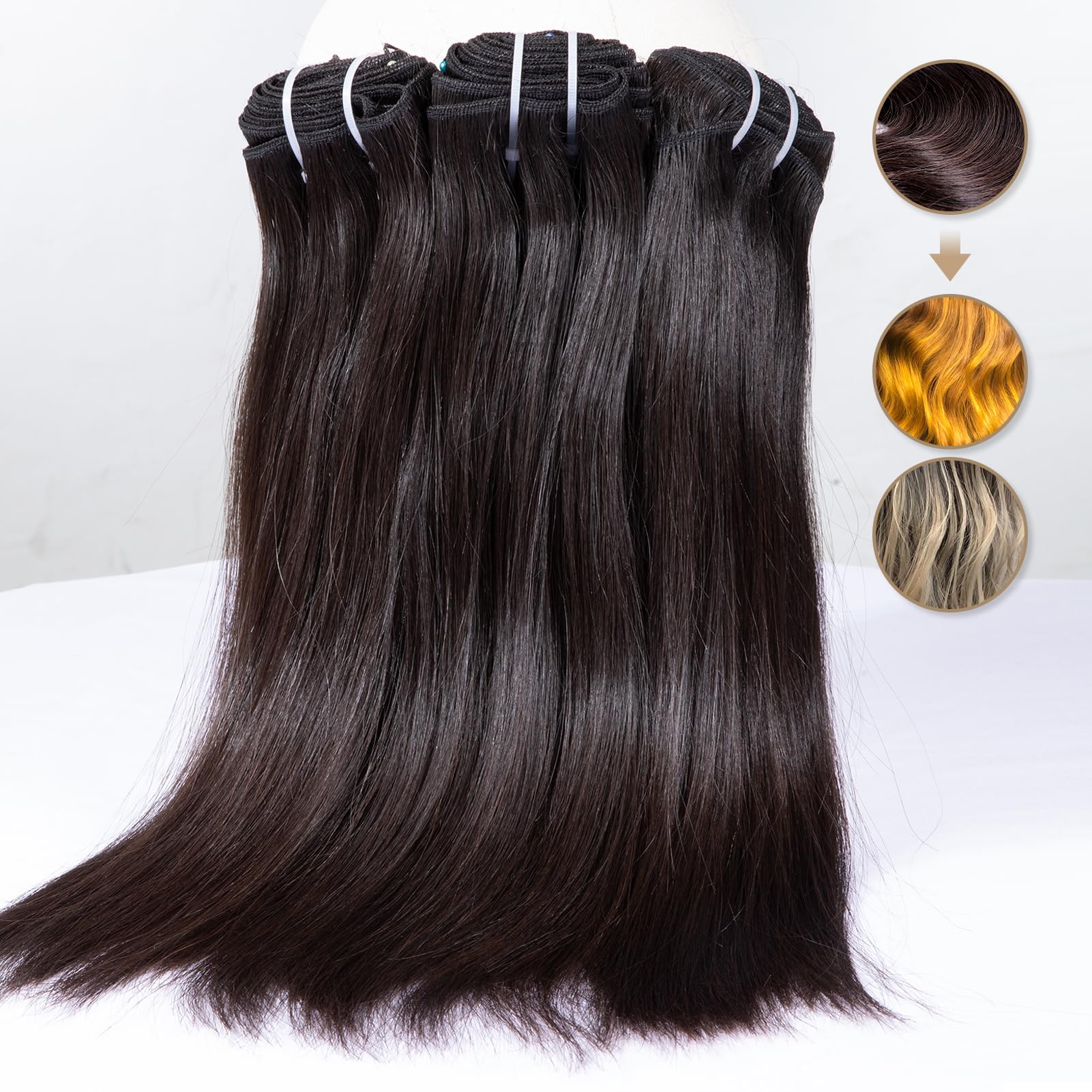 Raw Double Drawn Hair