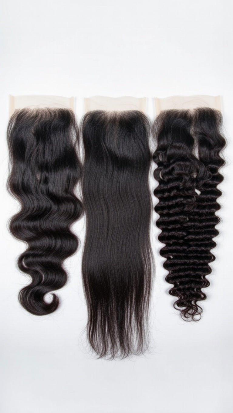 HD Closure with White Background