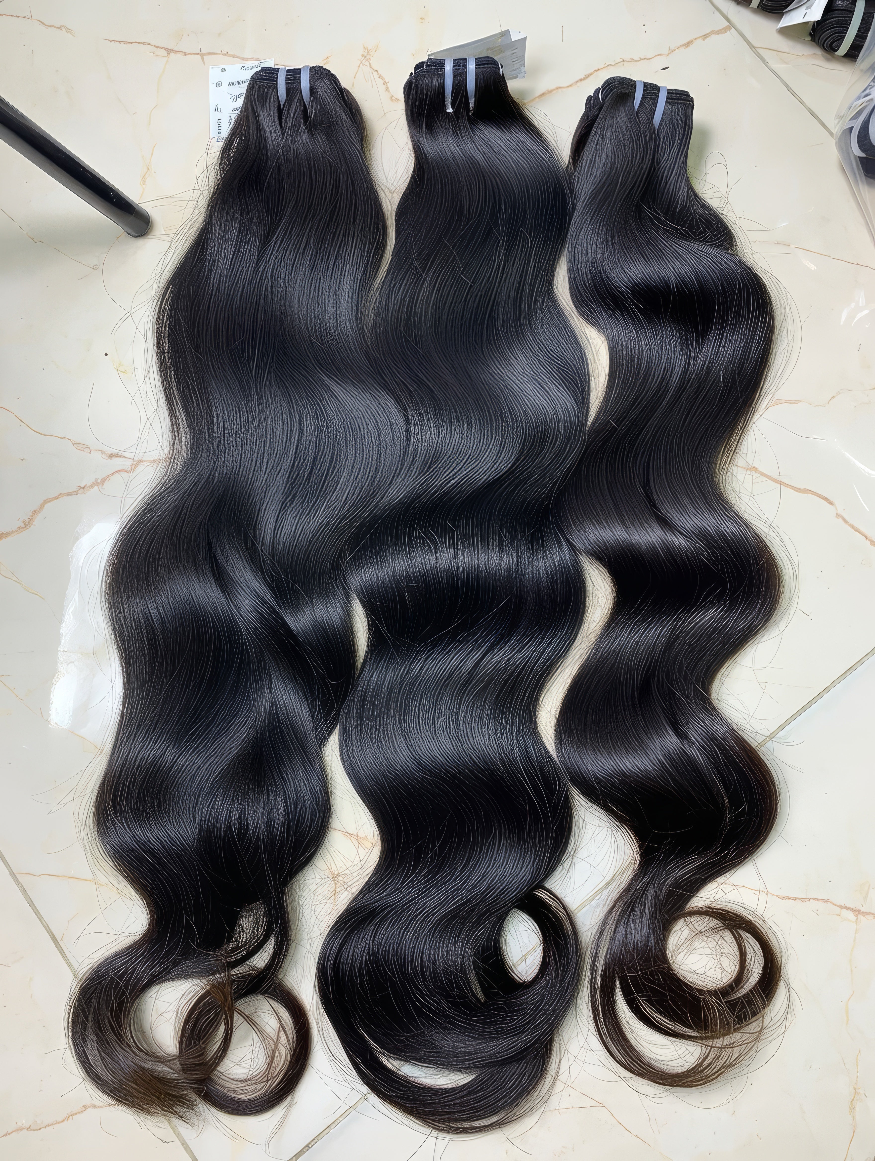 Raw Double Drawn Body Wave Hair - 9x
