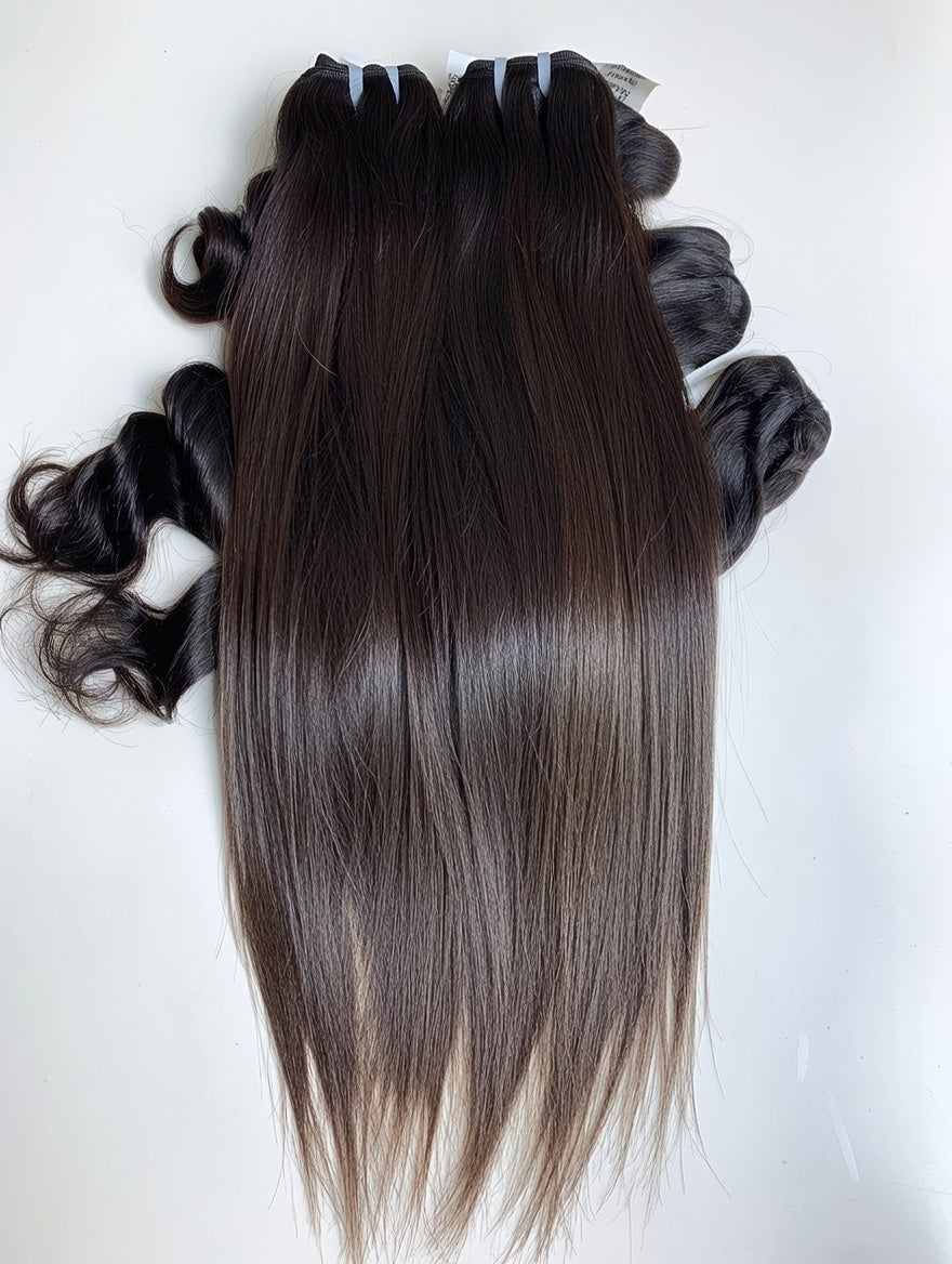 Raw Single Donor Hair on Ground 2