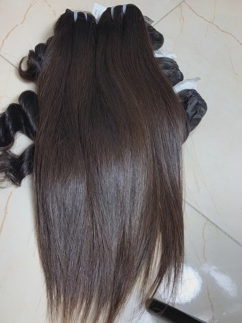 Raw Single Donor Hair on Ground - Video