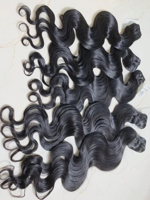 Virgin Hair - Body Wave on Ground Video